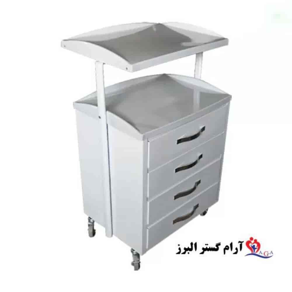 ترالی جای دستگاه چهار کشو